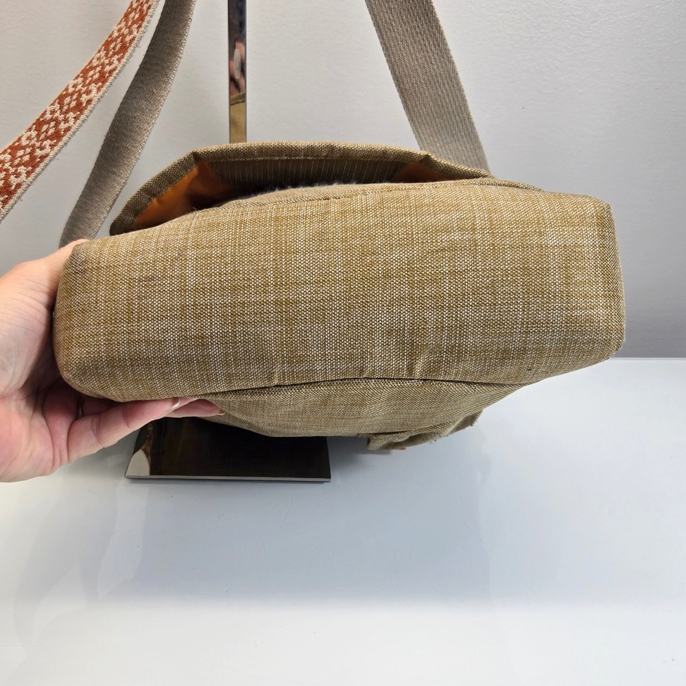 KEEN Messenger Bag Medium Hybrid Transport Crossbody Tan Recycled Cork Gorpcore - Picture 4 of 11